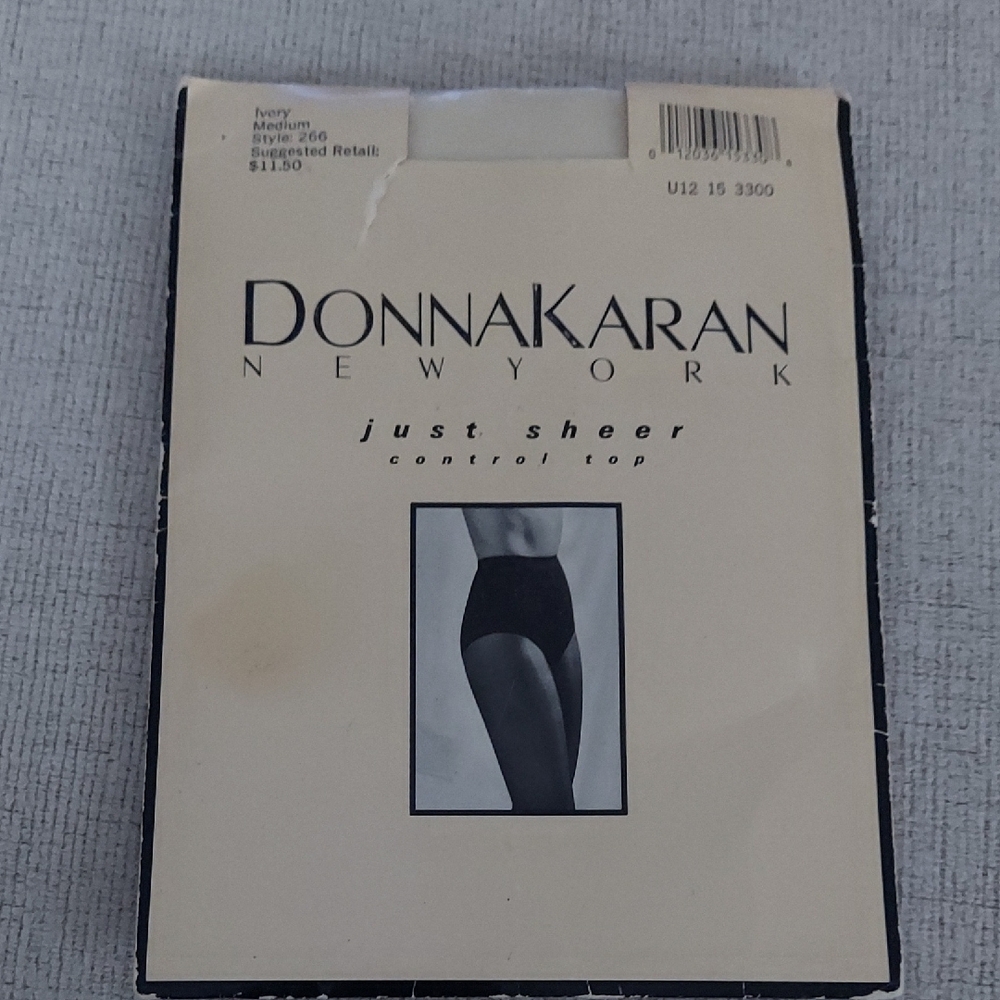 Donna Karan Just Sheer Control Top Stockings  In Ivory
